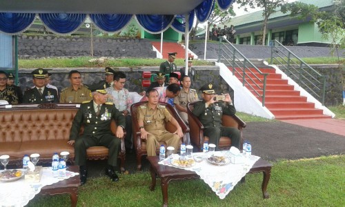 UPACARA HUT TNI DI BATALYON POLISI MILITER AD