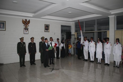 Acara Pengukhan Anggota Paskibra