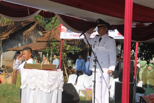 UPACARA 17 AGUSTUS 2016 DI LAPANGAN JEPRAH JONGGOL